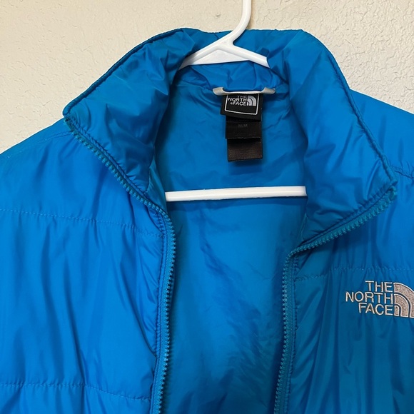 The North Face Blue Puffer Jacket Women's Size Medium - Picture 3 of 12